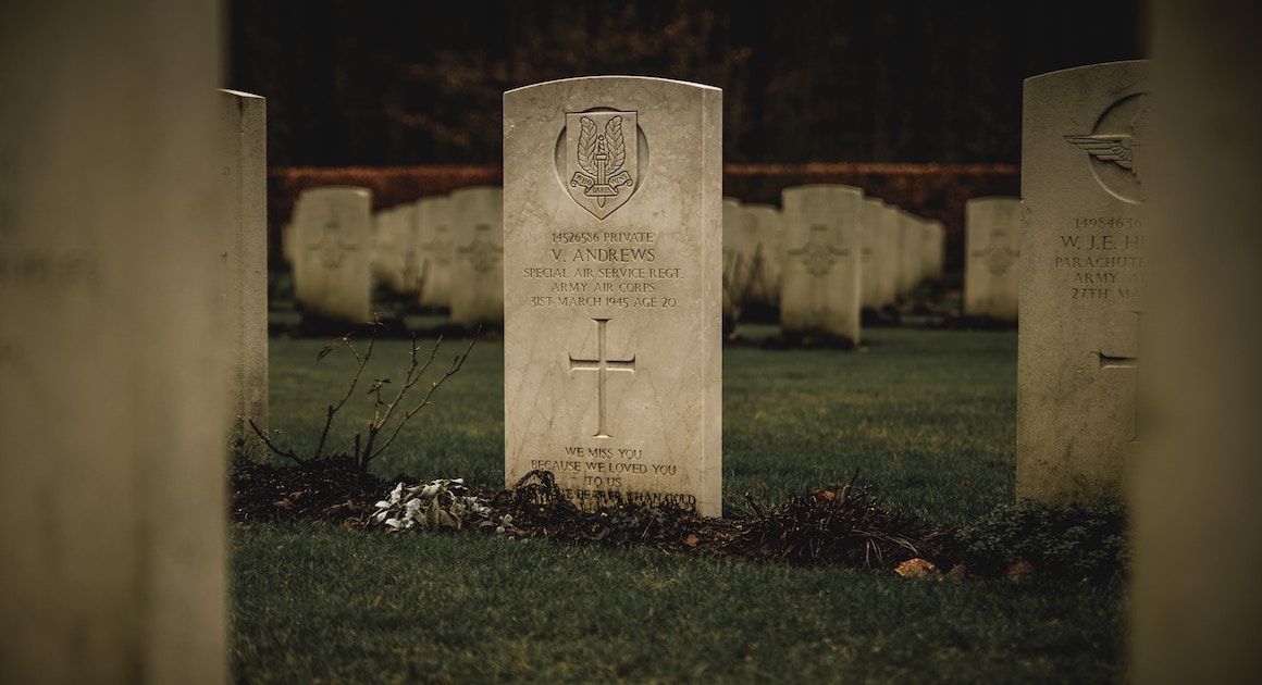 grave marker in a graveyard